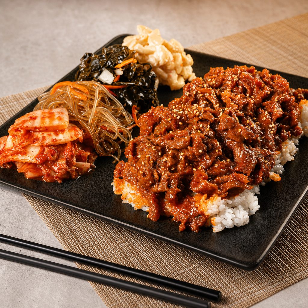 Spicy Pork Bowl.